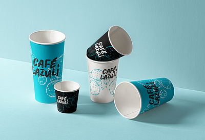 Café Lazuli brand design brand identity branding concept design letter lettering vector