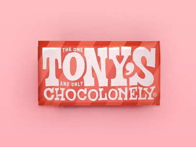 Tony's Chocolonely Redesign chocolate bar chocolate packaging food goofy hand lettering label lettering packaging print rebranding retro typogaphy vintage wrapper