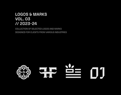 Logos & Marks Vol.3 black design graphic design icon logo logofolio mark modern