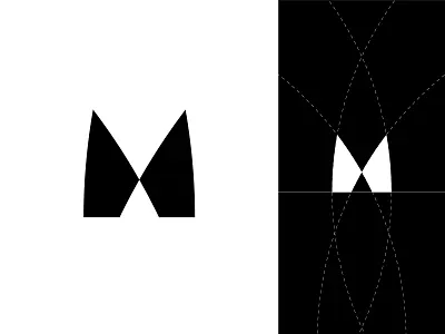 M+X branding butterfly design geometry icon illustration letter letter m logo m x 品牌 商标