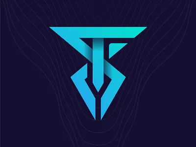 Logo for The Silver Kick Company app icon behance blue brand identity c company logo dribbble gradient graphic design icon illustrator k logo design modern logo msaifulhak musafeer s t tskc ui logo