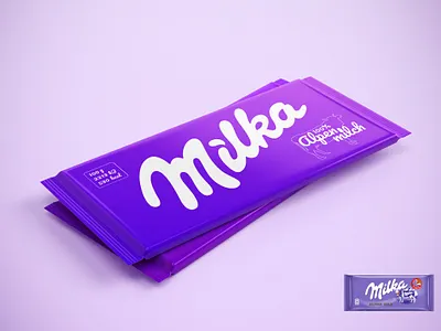 Milka Chocolate Package clean design design illustrator minimal package design packaging redesign vector