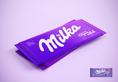 Milka Chocolate Package clean design design illustrator minimal package design packaging redesign vector