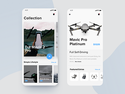 DJI Mobile marketplace app app ui buy concept design ecommerce grapic icons interface design marketplace app marketplace mobile navigation price product store uiux