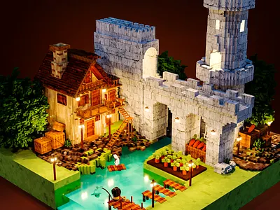 C4D scene exercise design