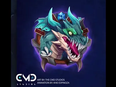 The CMD studios-Varanus Maw design dragons game art game concept gameplay illustrations spine animation