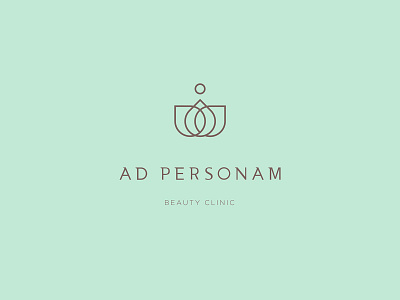 Ad Personam Logo beauty logo brand identity branding clinic logo cool crown crown logo design essential flower logo font gold green green logo illustrator logo minimal minimal logo visual visual design