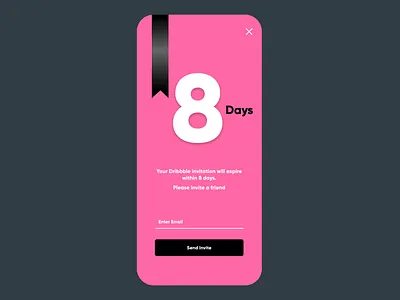 Invitation Expire dribbble dribbble invite figma figmadesign mobile ui uidesign