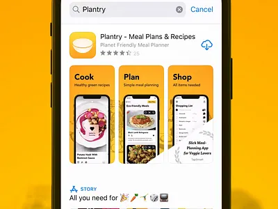 Plantry 3.3 App Store Screenshots app store branding ios marketing