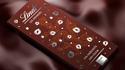 Lindt-chocolate concept 3d visualization blender3d dribbbleweeklywarmup graphic design illustration package design