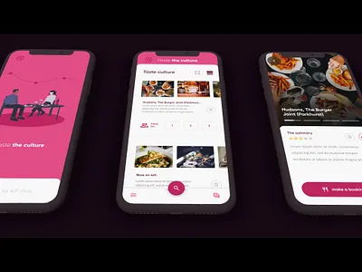 002 - Taste the culture app design food material 2 material design 2 matrial product design ui ux