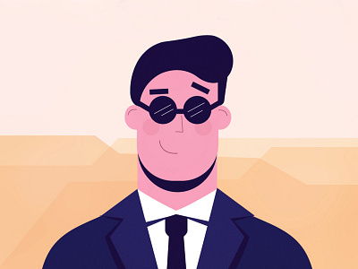 Styleframe l Businessman 2d animation adobe illustrator business businessman character design character illustration contrast desert duik illustration job motion design rigging sand suit tie transition vector