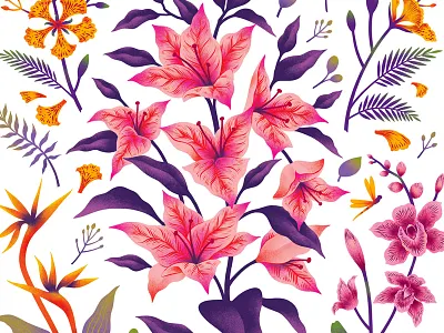 Decals for Asian Paints botanical custom art decal design floral illustration print wall sticker