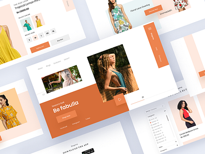 Fashion E-commerce Template app brand design branding color design ecommerce exclusive fashion fashion design illustration logo minimal minimalist new design templates trending ui ux