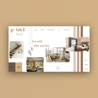 home decor branding design flat illustration trending typography ui ui design uiux ux web webdesign website website concept