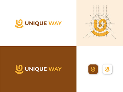 Unique way Logo Design abstract logo app logo branding code logo corporate developer stack growthlogo icon identity layers letter logo logo designer logo designs logotype media media tech digital symbol tech technology u letter logo