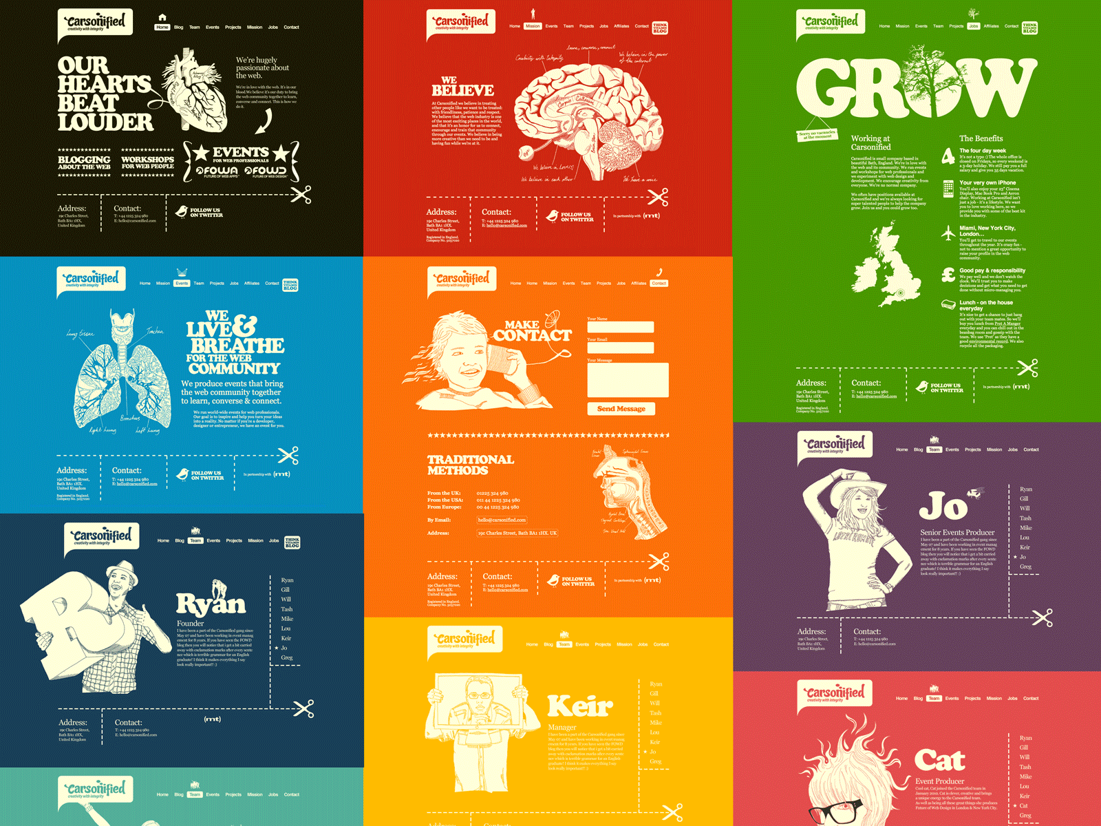10 year old website design branding carsonified color graphic design illustration logo typography ui web design website website design