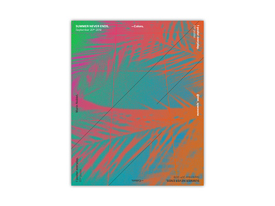 #61 — Summer Never Ends. branding cover design design illustration magazine
