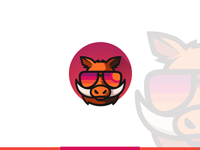 Cool Boar boar cool icon logo mascot mascotlogo wildboar