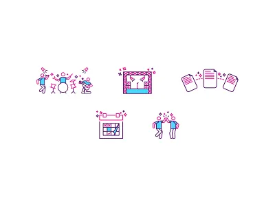 Live music website icon set flat icon icon design icon set iconography icons illustration simple vector