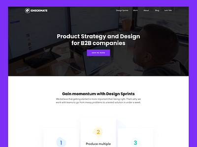 Website Design - Checkmate Digital Home agency landing landing page landing page design ui ui ux ui design ux web web page website website design