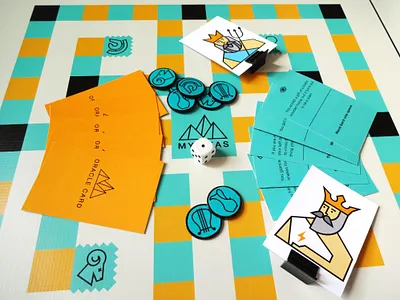 Mytikas: A Greek Mythology Themed Board Game board game game art game design games gaming graphic design graphics greek god greek mythology illustration minimal modern mythology packaging product design tabletop game