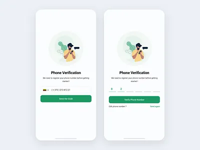 OTP android ios mobile onboarding otp phone verification ui uidesign ux