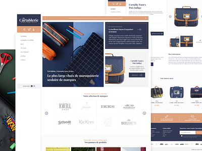 La Cartablerie bags branding design logo ui web webdesign website