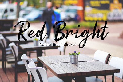 Red Bright Natural Brush Strokes font Free font freebies freefont typogaphy