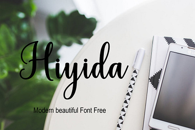 Hiyida Moderbn beautiful Font Free font freebies freefont typogaphy