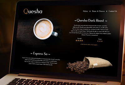 Daily UI #003 - Landing Page coffee dailyui landing page