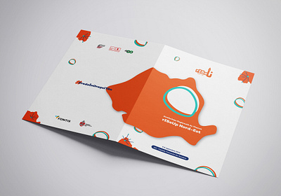 A4 map event branding indesign stationery