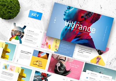 Vibrance Creative Keynote Presentation Template clean colorful keynote modern powerpoint template presentation template