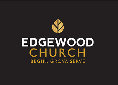 Edgewood Logo branding church branding church logo gold logo