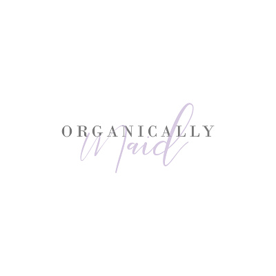 Organically Maid branding cleaning company design logo logo design typography