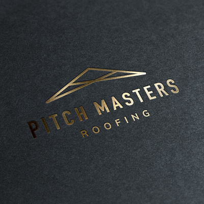 Pitchmasters Roofing branding construction design logo roofing