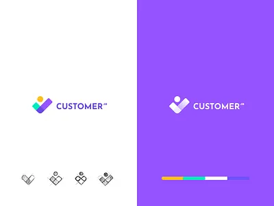 Customer io branding abstract branding clean design logo logotype modern simple simple clean interface typography