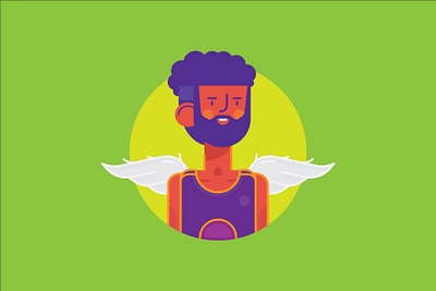 Young King basketball branding color design earth icon illustration king kingdom logo vector wingman wings young