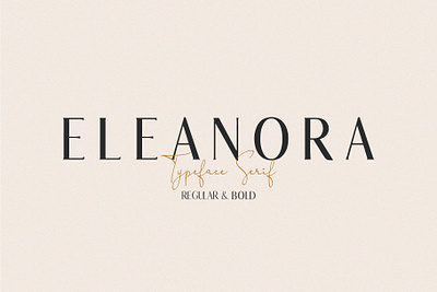 Eleanora - Modern Serif Font bold font branding design font font design font family logo logo fonts modern font monogram fonts serif serif font typography vintage font wedding fonts