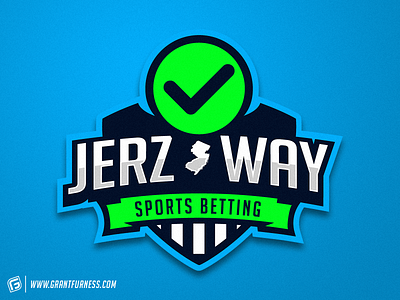 NEW JERSEY SPORTS BETTING MASCOT LOGO betting brand branding check checkmark creative custom design designs graphicdesign green icon identity illustration illustrator lettering logo sports typography vector