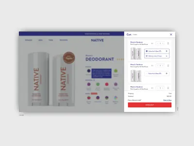 Native Inline-Cart Experience product design ui design ux design ux designer