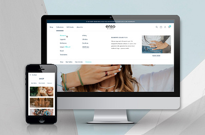 Navigation – Enso Rings brand value accelerator bva bvaccel ecommerce navigation shopify ui ui design ux