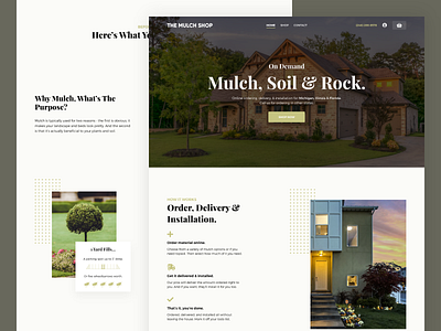 Website Redesign - Option 2 landscaping mulch web design website