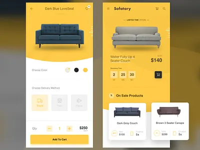 Sofatory app app design application branding conceptual design online shop shop sketch sofa store ui ux