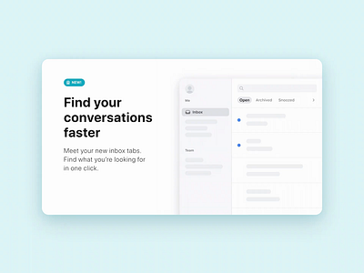 New inbox tabs 🗂 animation archive desktop desktop app education email front frontapp inbox messages messaging multi select new open product design shared inbox snooze tab tabs
