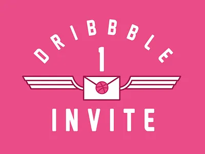 The Invite dribbble invite lineart