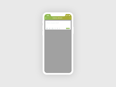 081 - Status Update app daily ui daily ui challenge dailyui dribbble front end frontend mobile mobile app mobile app design mobile design mobile ui status update ui ui template ux