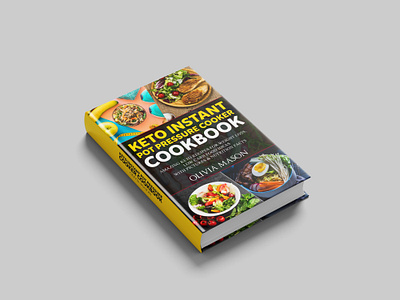 Keto Instant Pot Pressure Cooker Cookbook Cover branding cook cookbook cover book cover design depression design flat food illustration vector war