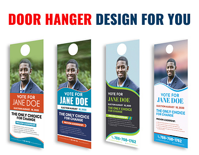 political door hanger design creative design door hanger door hanger design flyer global hangers management marketing modern offering political door hanger print ready realestate door hanger