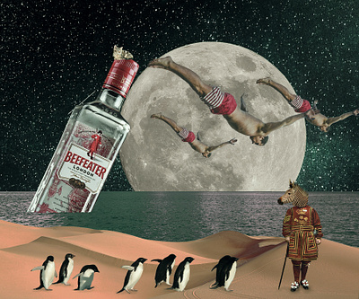 It's Martini Time collage design graphic design photoshop poster design